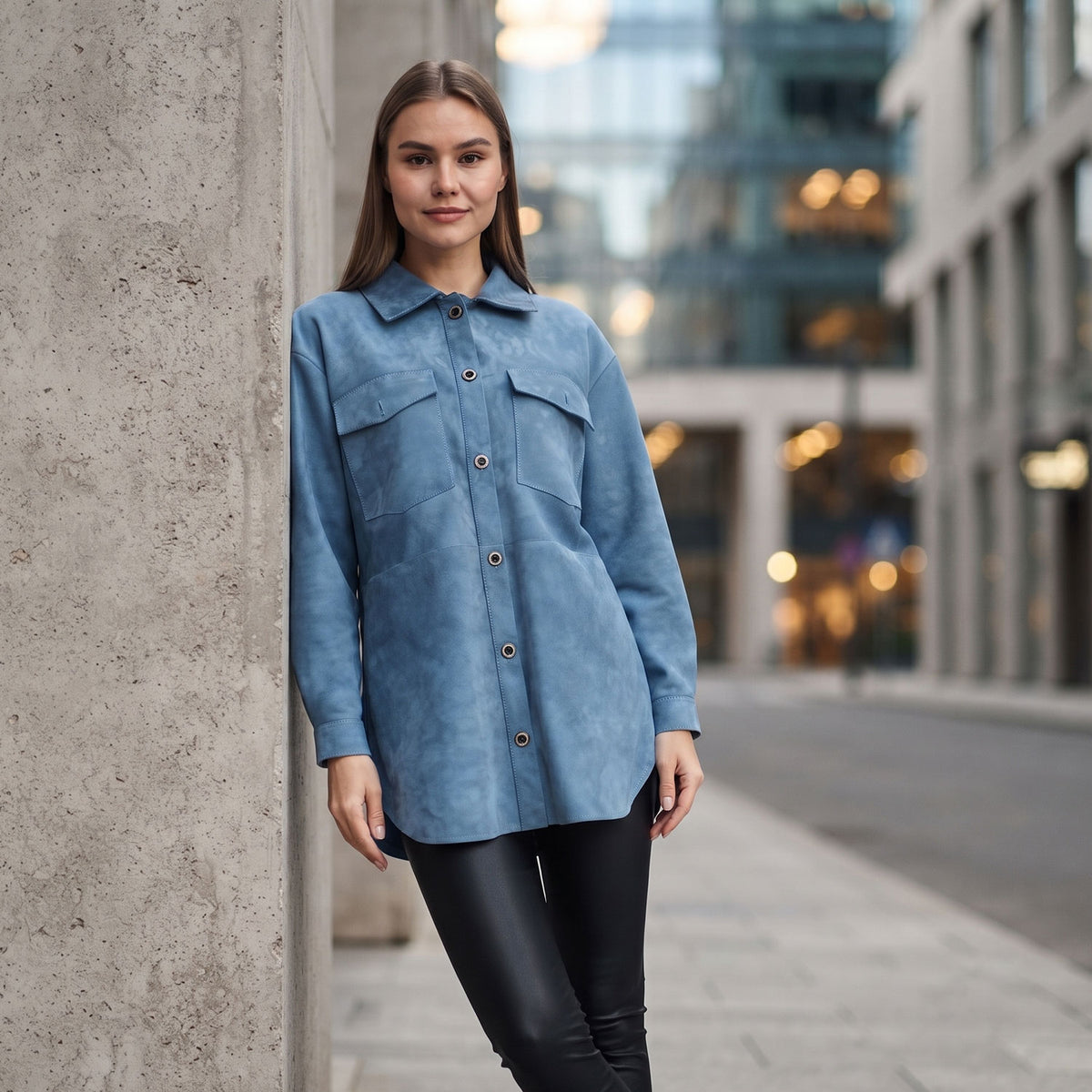 Clementine Goat Suede Jacket-9