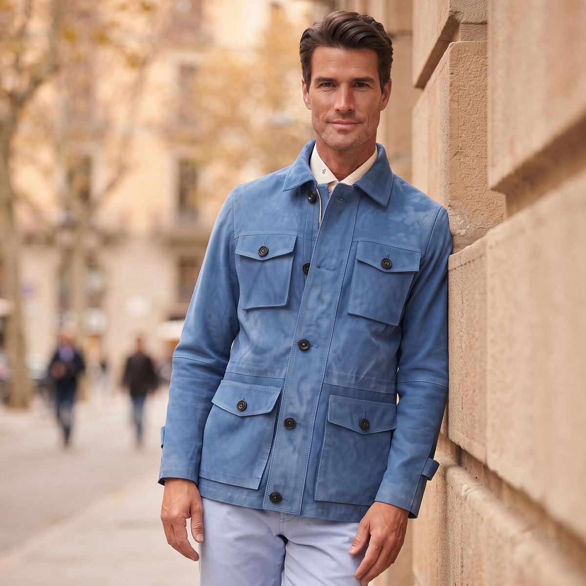Safari Field Goat Suede Jacket-25