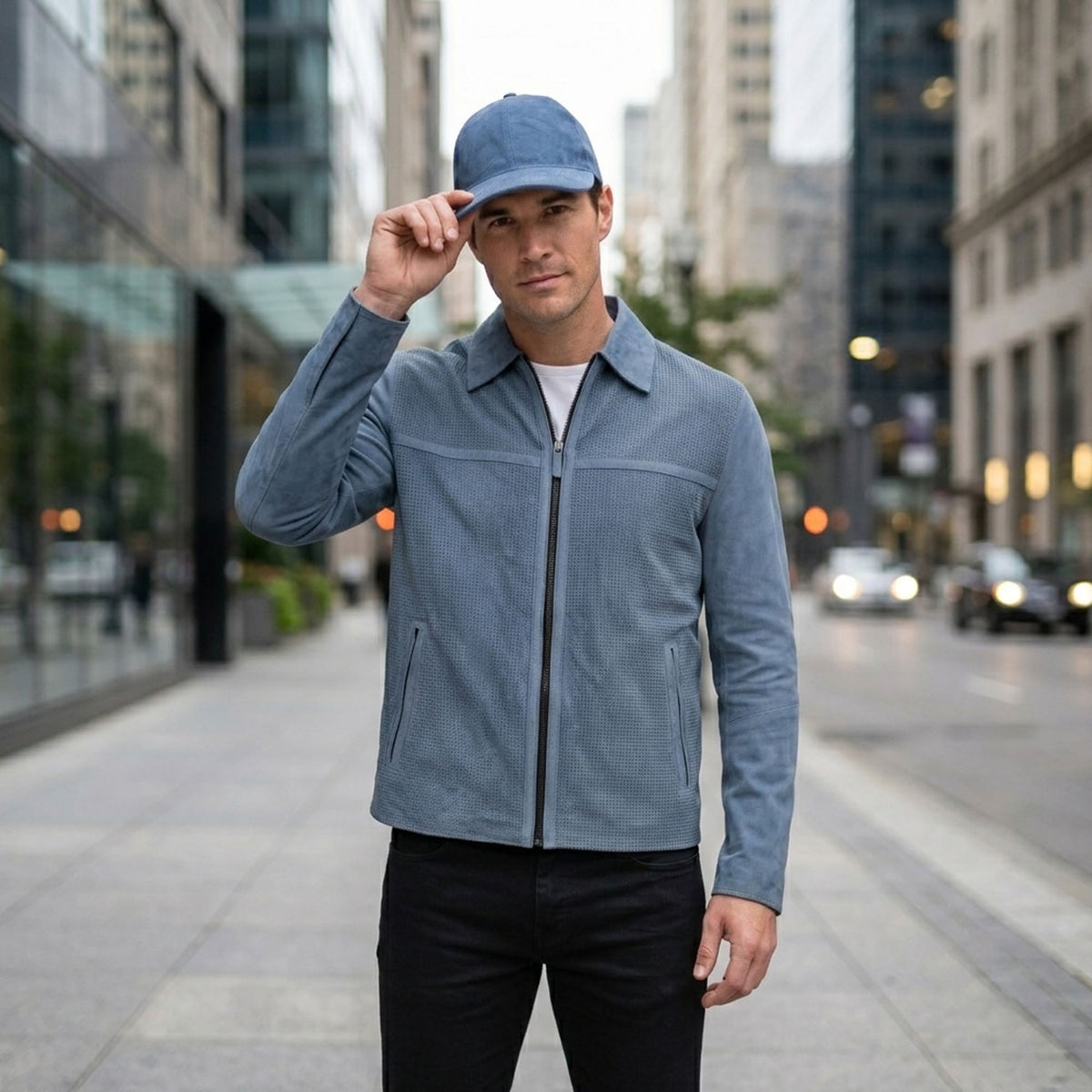Albion Goat Suede Baseball Hat-35
