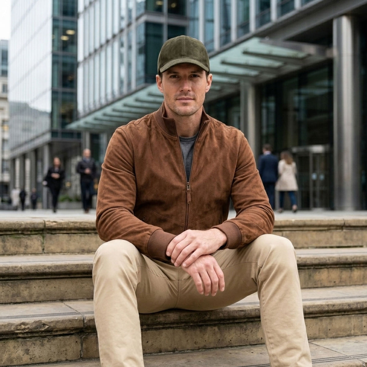 Albion Goat Suede Baseball Hat-39
