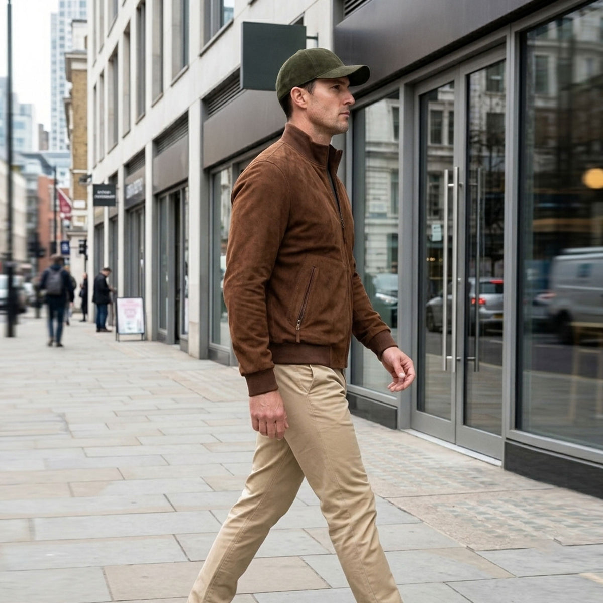 Albion Goat Suede Baseball Hat-40