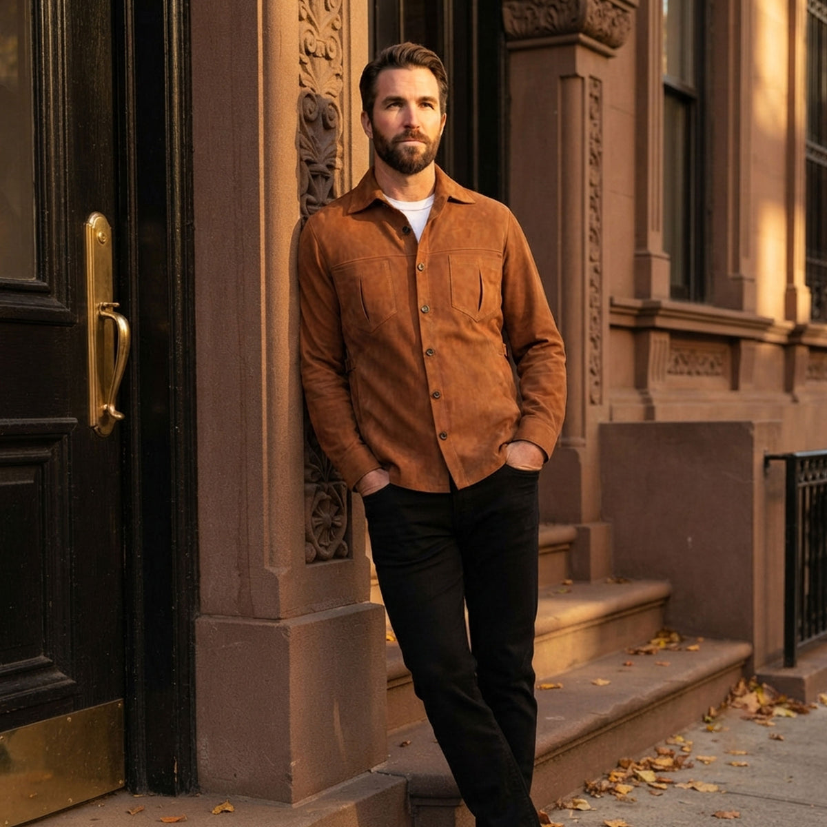 Paxton Goat Suede Jacket-4