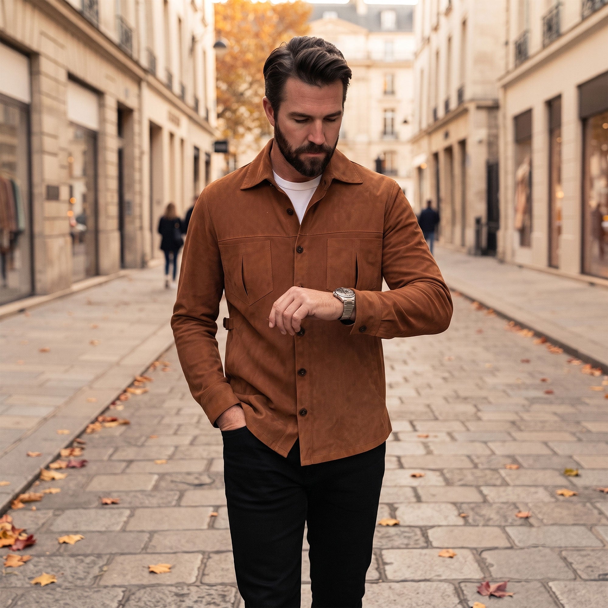 Paxton Goat Suede Jacket-5