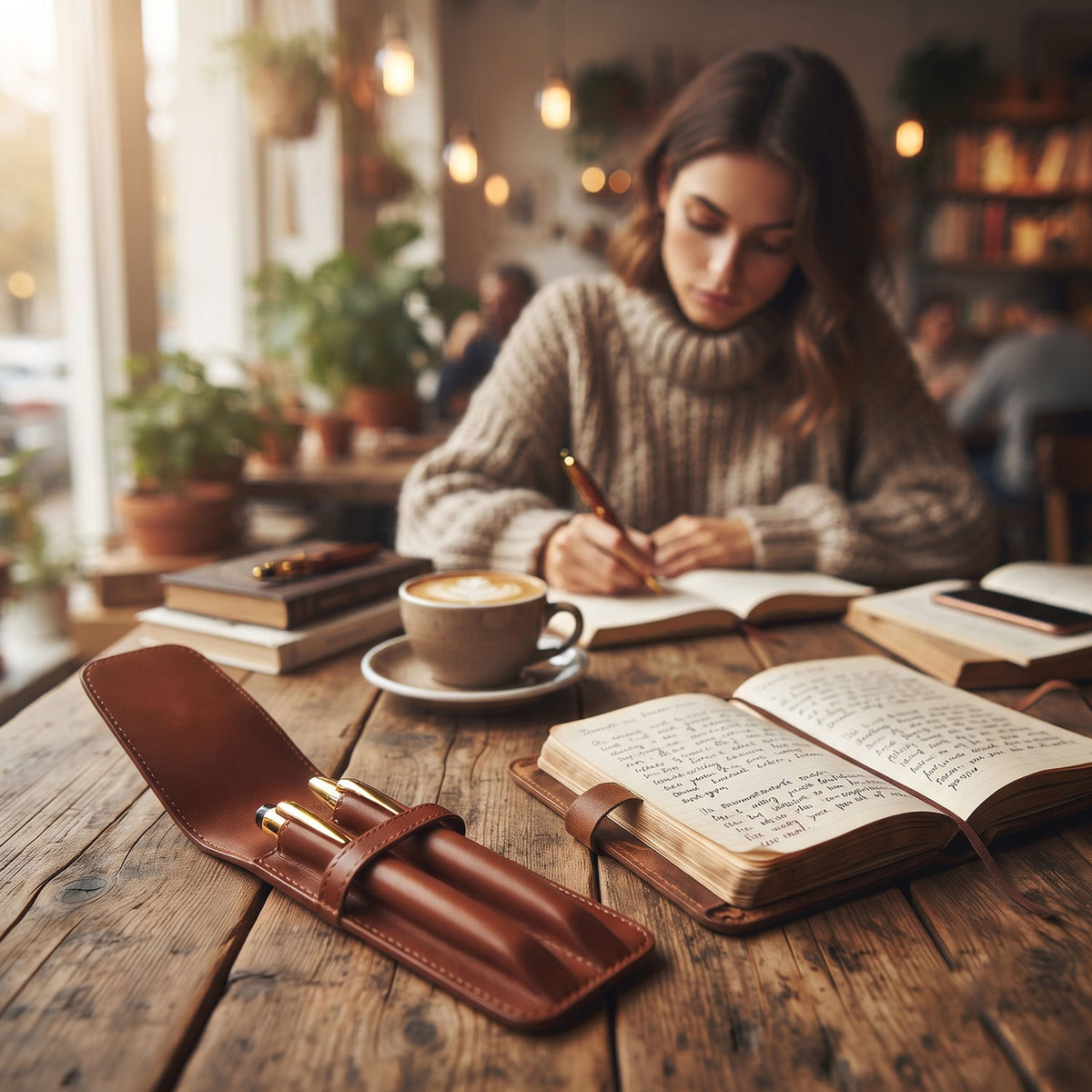 Two Pen Leather Case-5