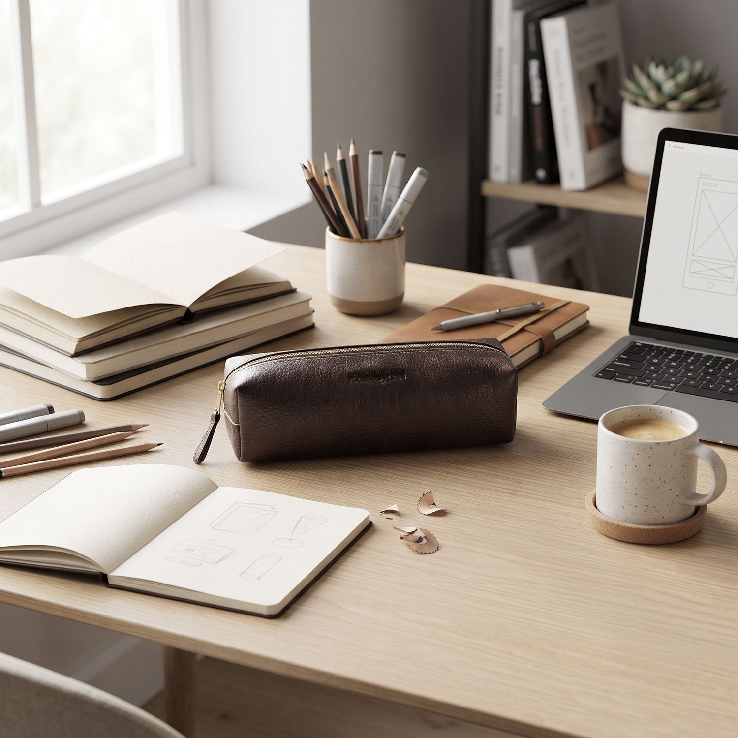 Pen or Multi Purpose Leather Pouch-4