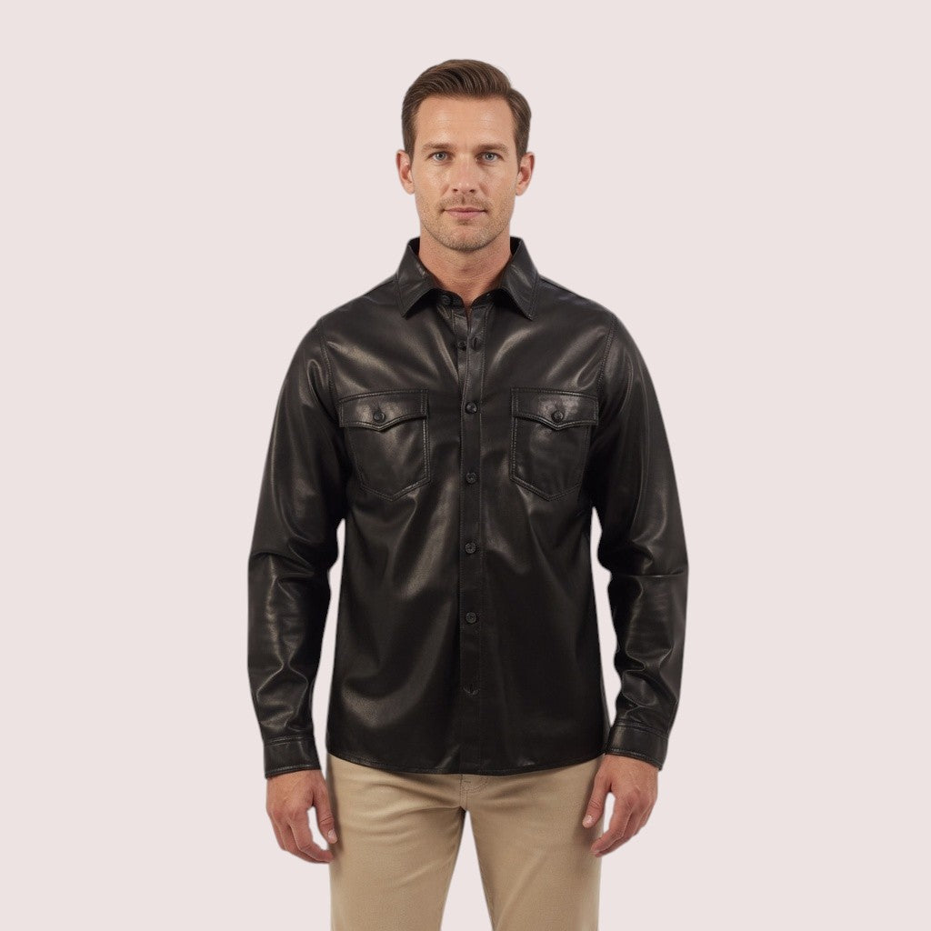 Quincy Lambskin Shirt