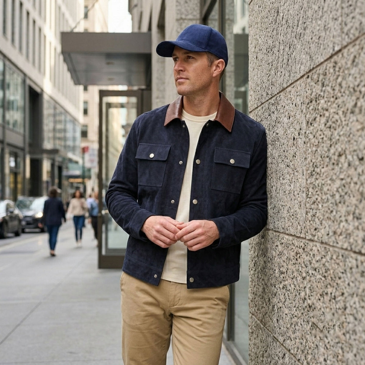 Albion Goat Suede Baseball Hat-44