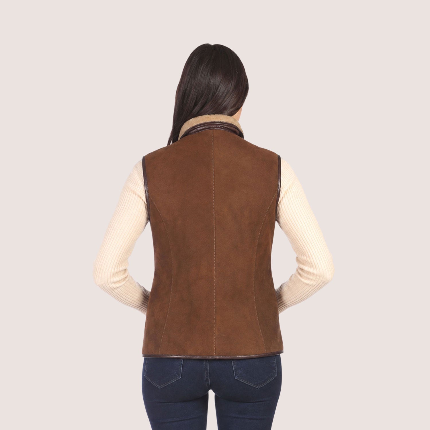 Ruby Shearling Vest-5
