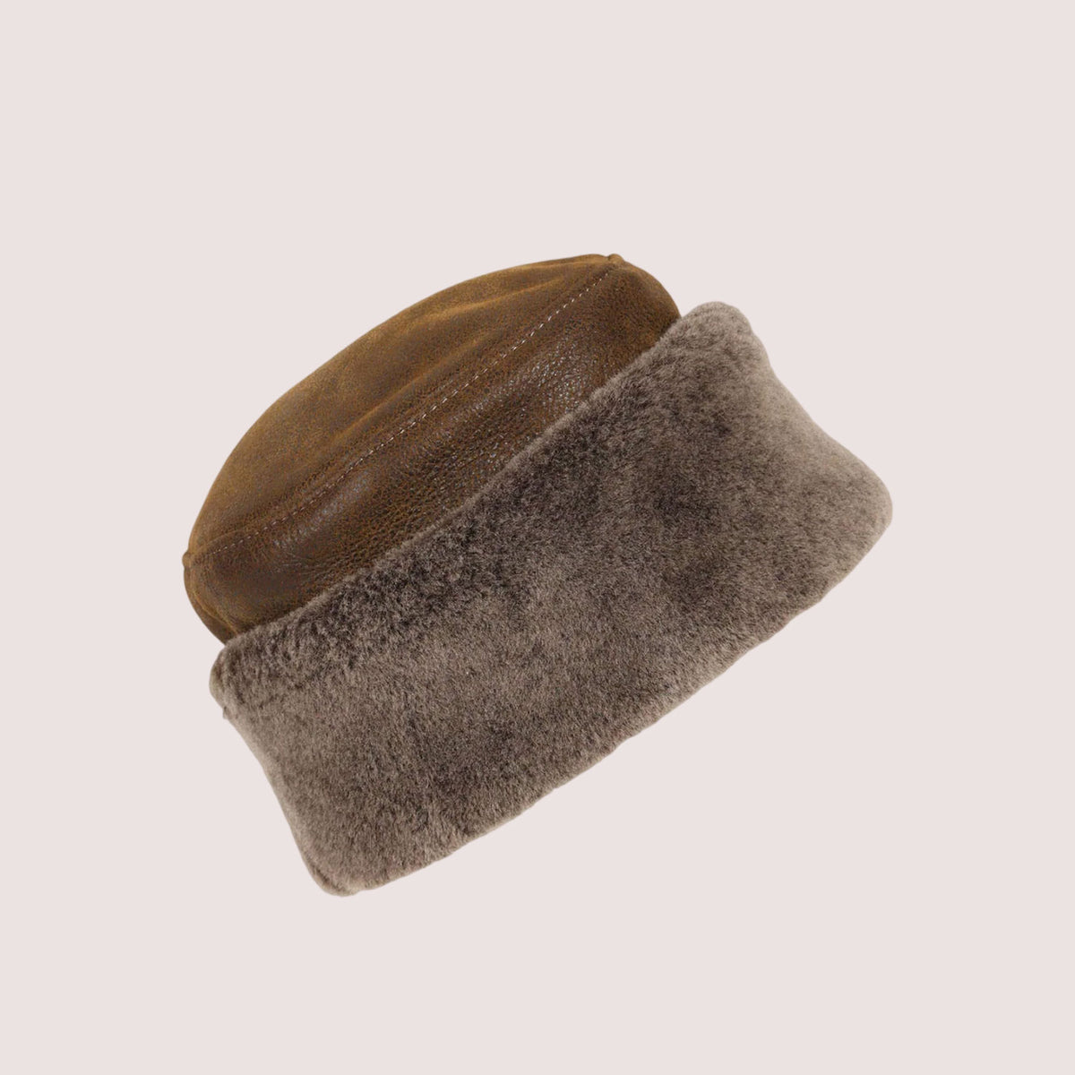 Syracuse Shearling Pill Box Hat-6