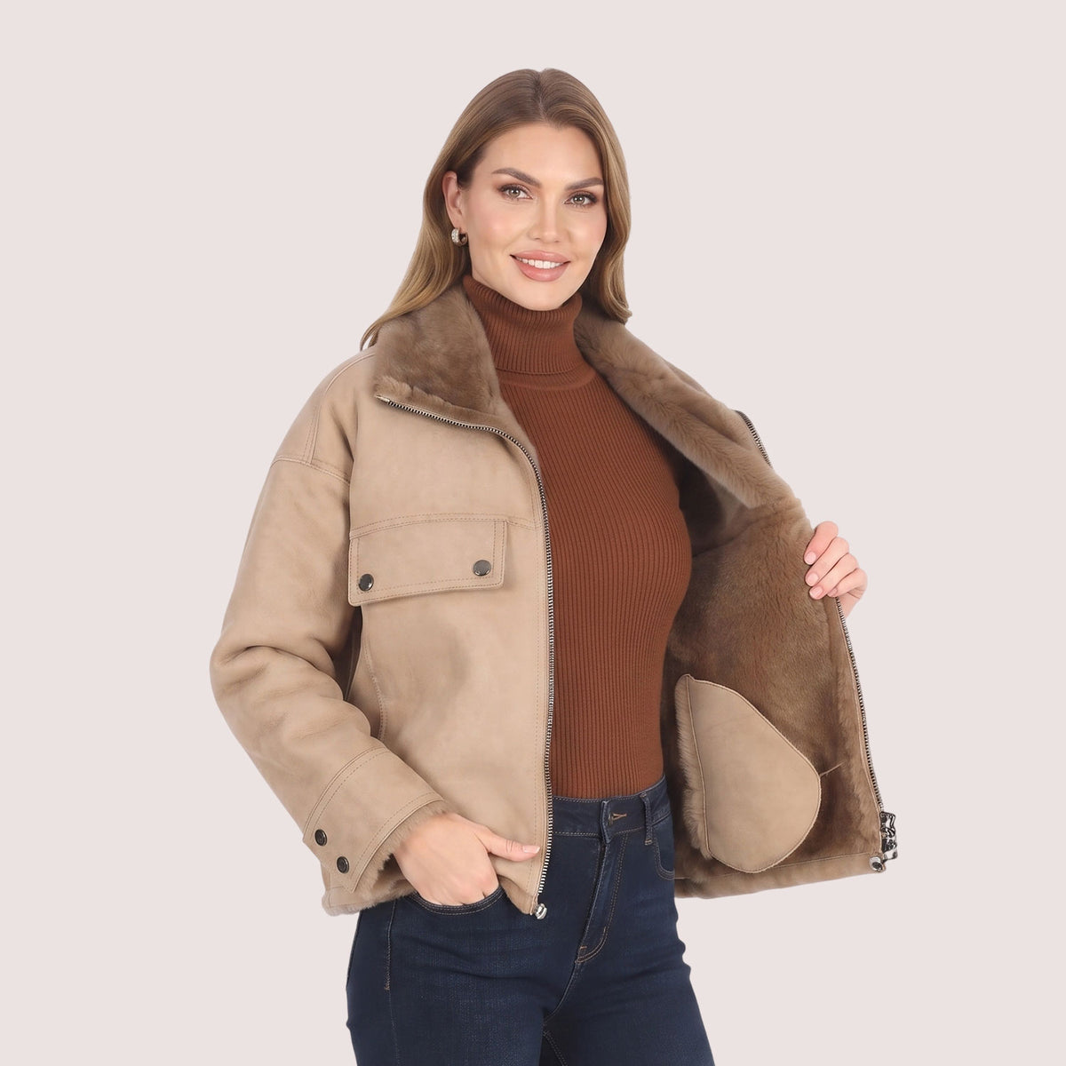 Alice Shearling Jacket-8