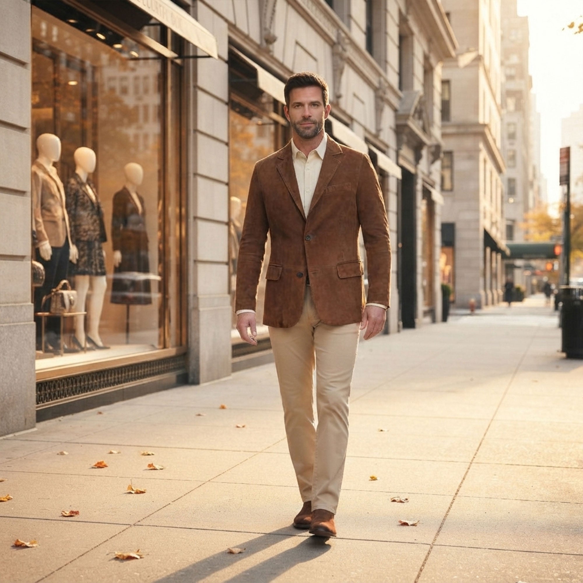 Saratoga Goat Suede Blazer-8