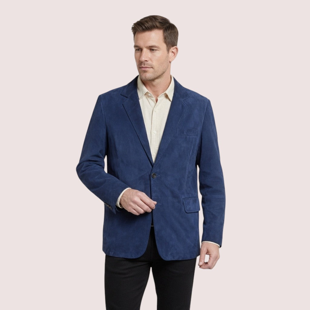 Saratoga Goat Suede Blazer-11