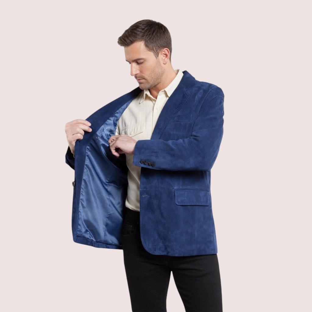 Saratoga Goat Suede Blazer-13