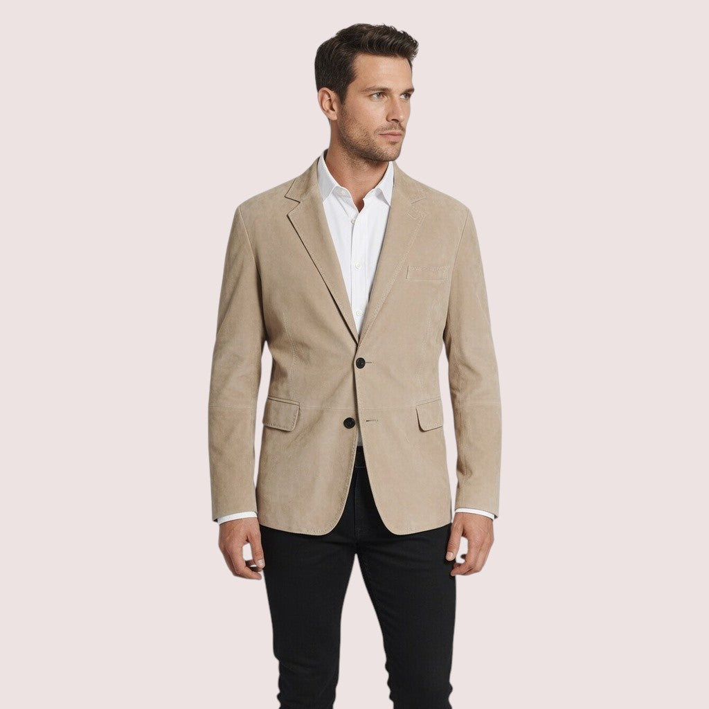 Saratoga Goat Suede Blazer-16