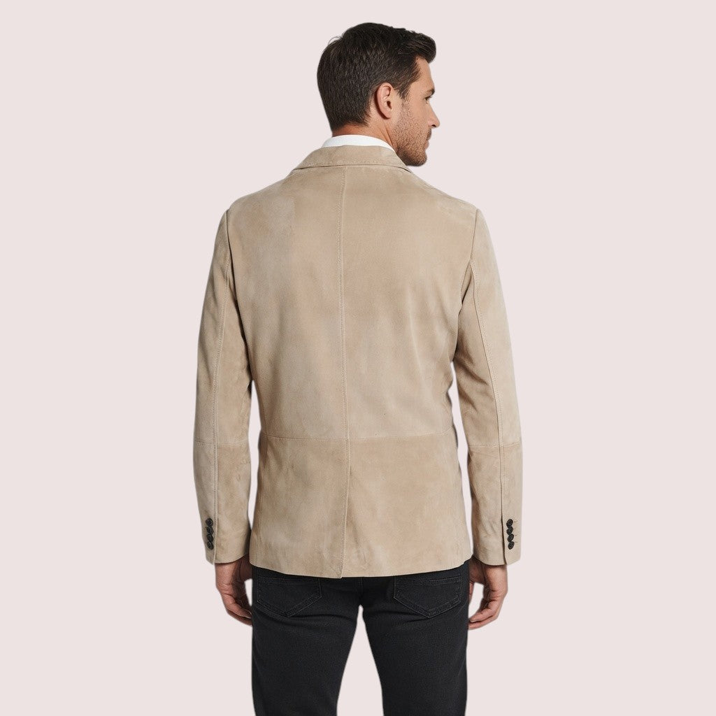 Saratoga Goat Suede Blazer-17