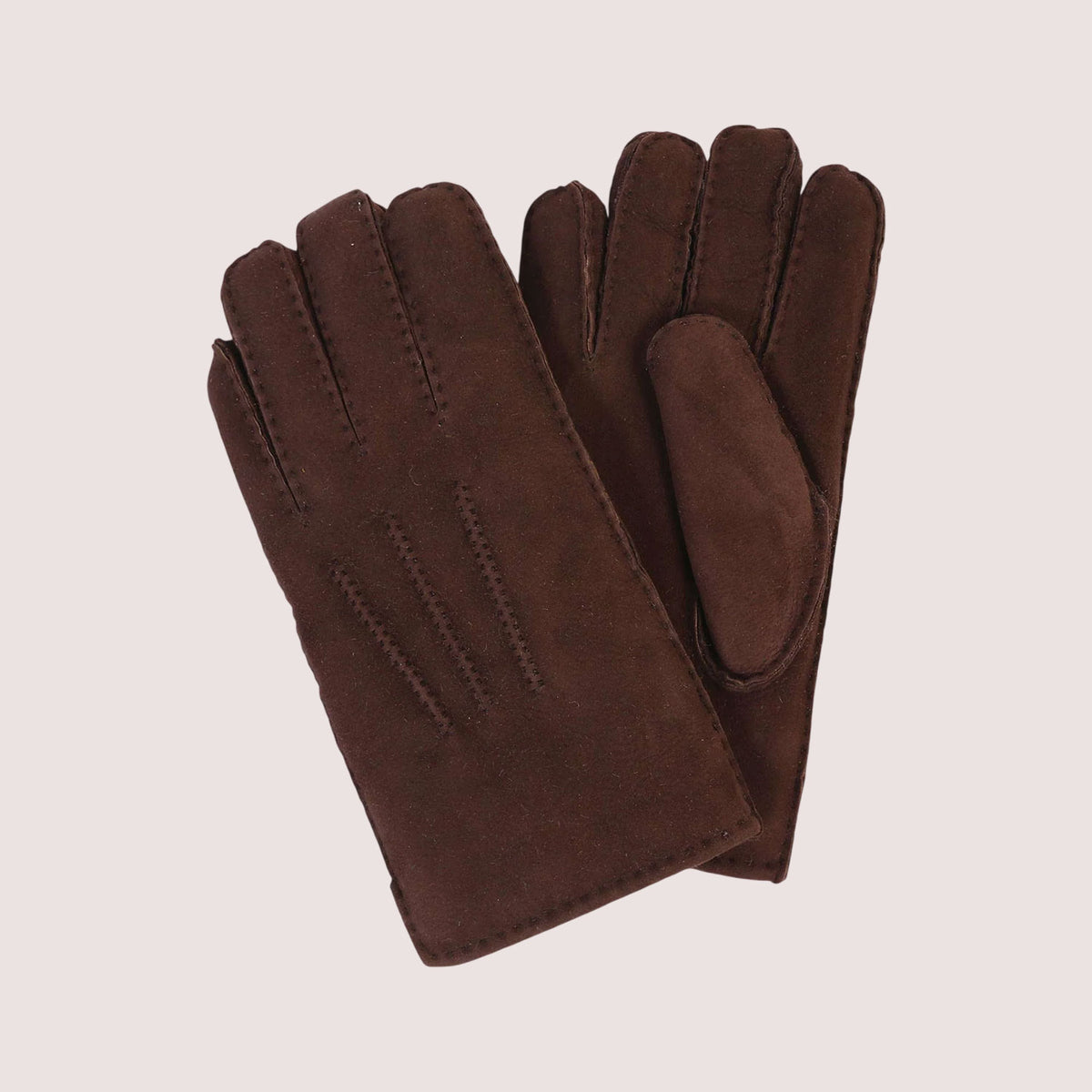 Men's Sheepskin Top-Stitched Gloves-11