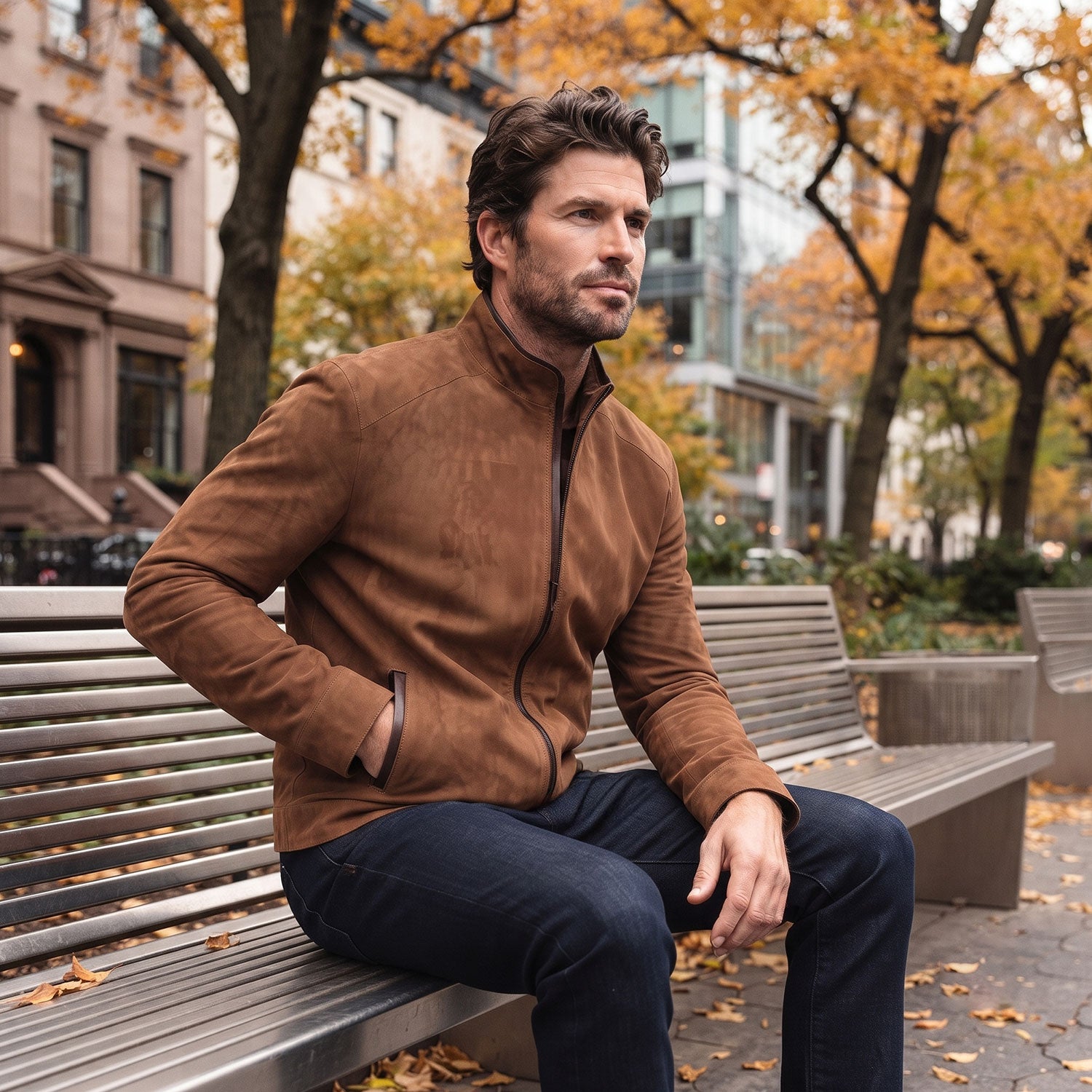 Laguna Goat Suede Jacket-10
