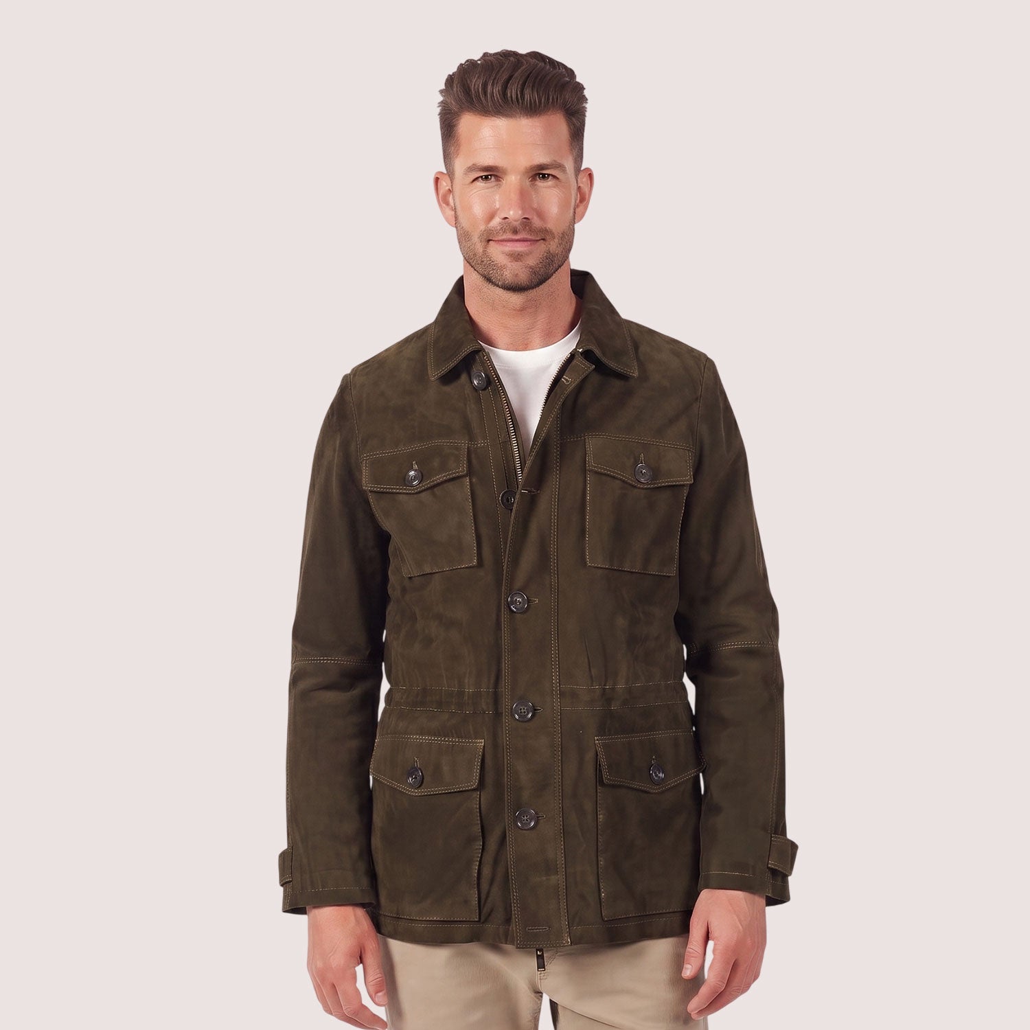 Safari Field Goat Suede Jacket-6