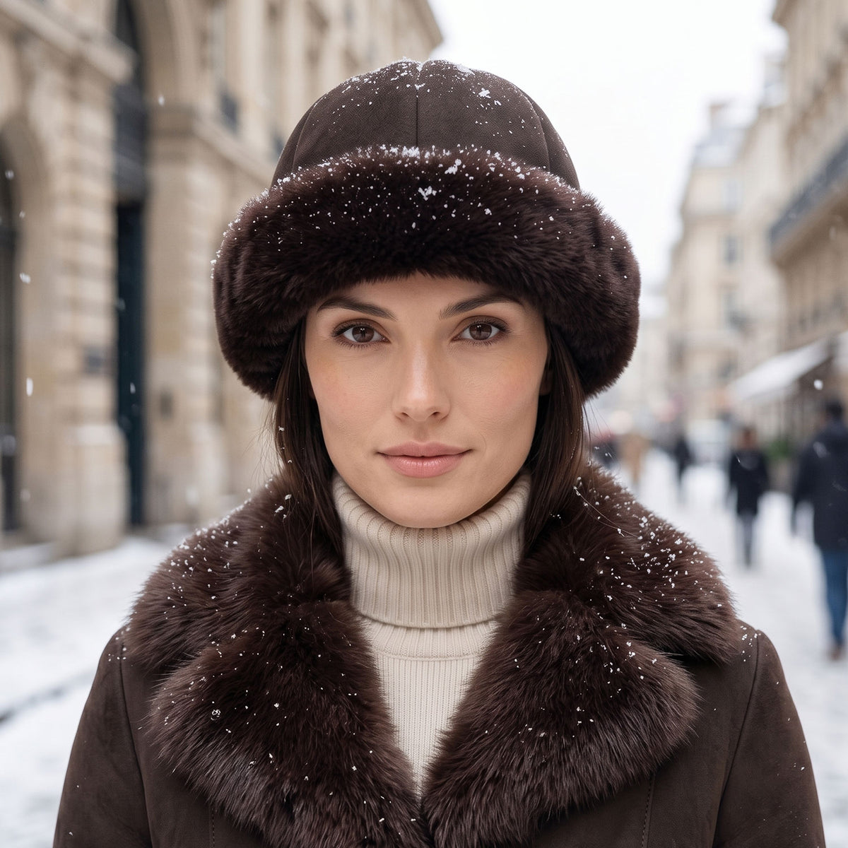 Aspen Shearling Round Hat-15