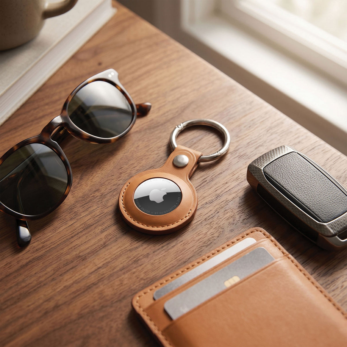 AirTag Leather Key Ring-17