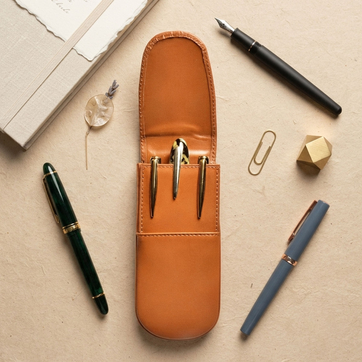 Three Pen Leather Case-14