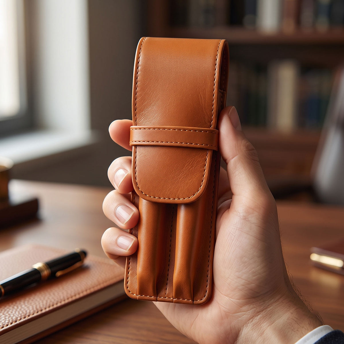 Two Pen Leather Case-14