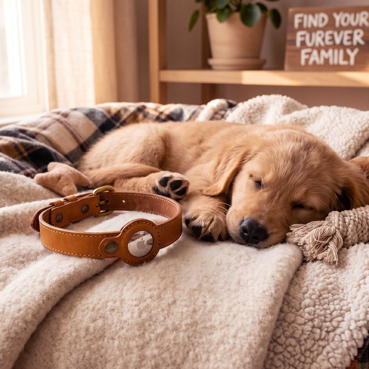 Dog Collar with Air Tag-19