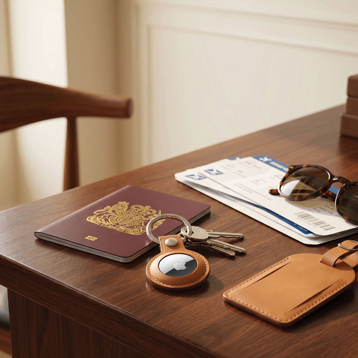 AirTag Leather Key Ring-20