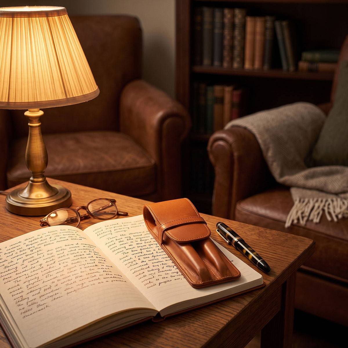 Two Pen Leather Case-15