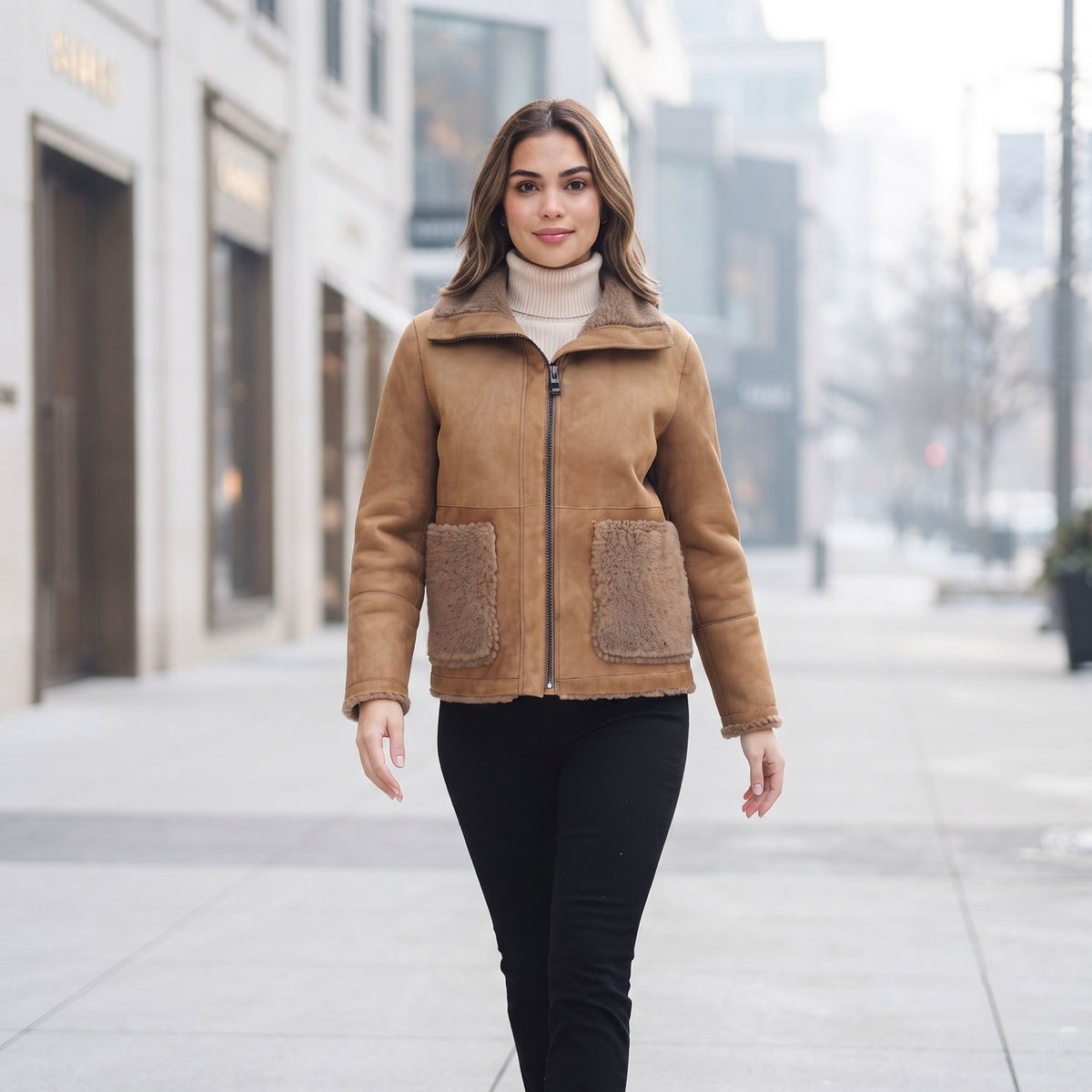 Camilla Shearling Jacket-10