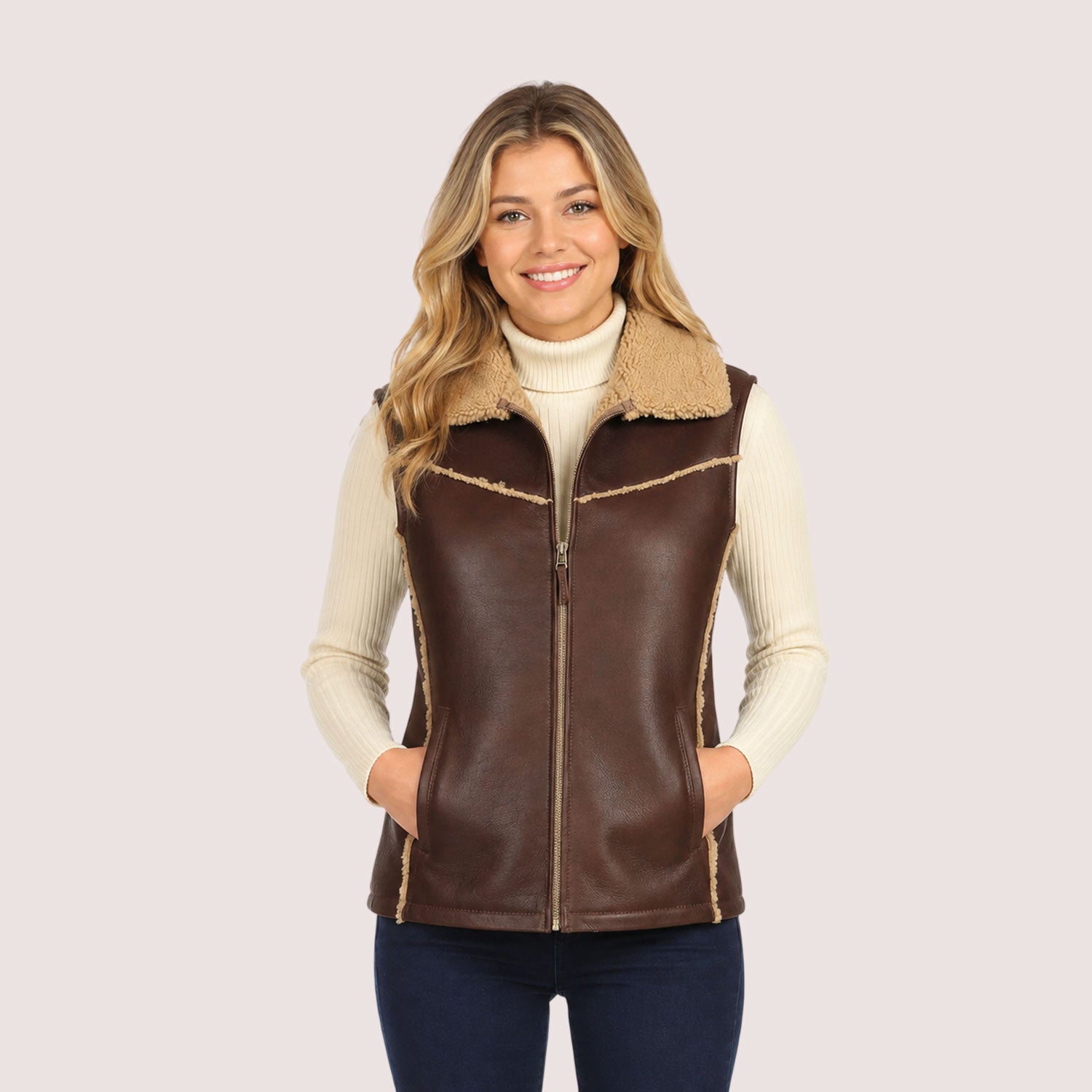 Eve Shearling Vest