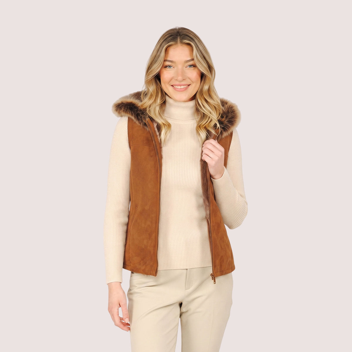 Celine Shearling Vest-3