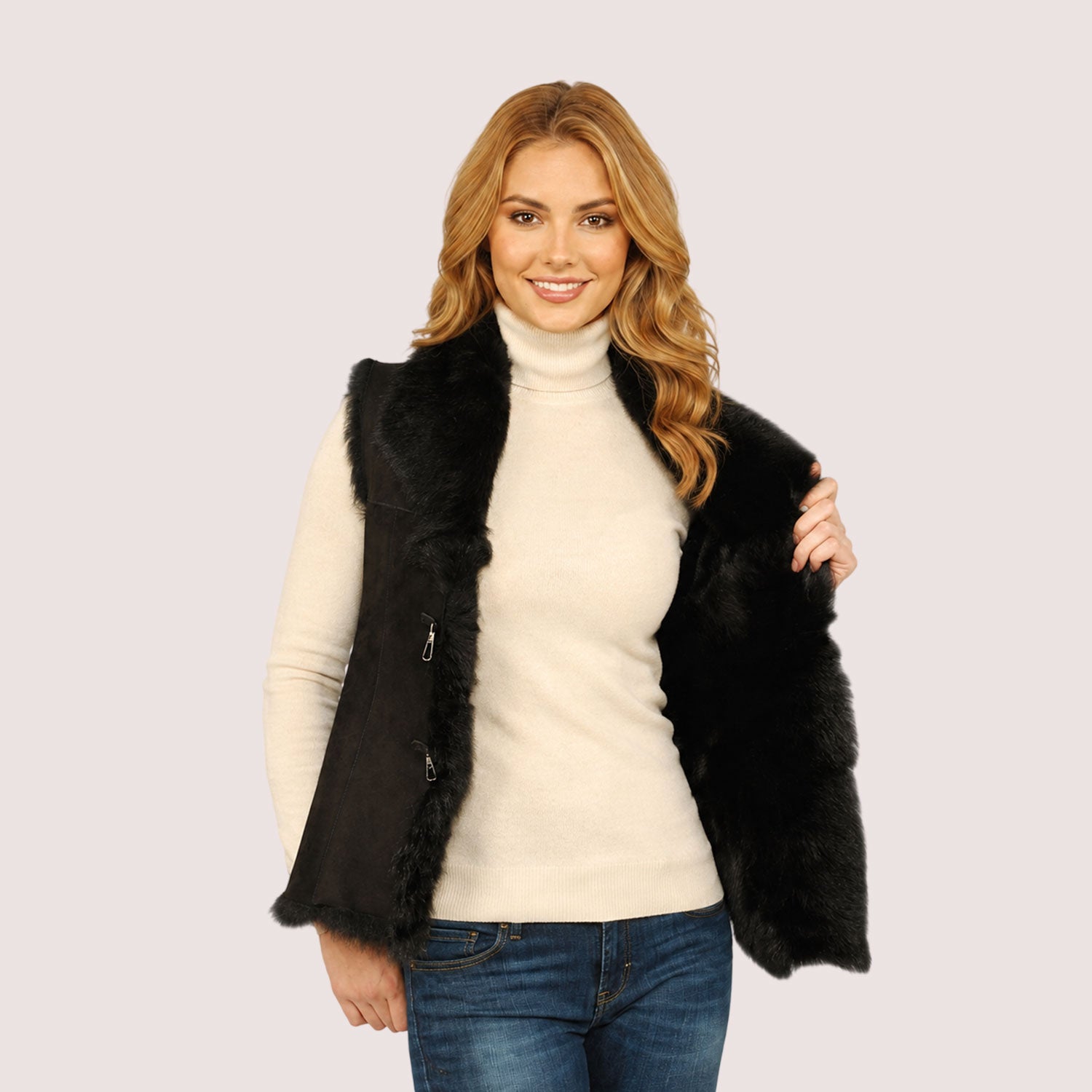 Olivia Shearling Vest