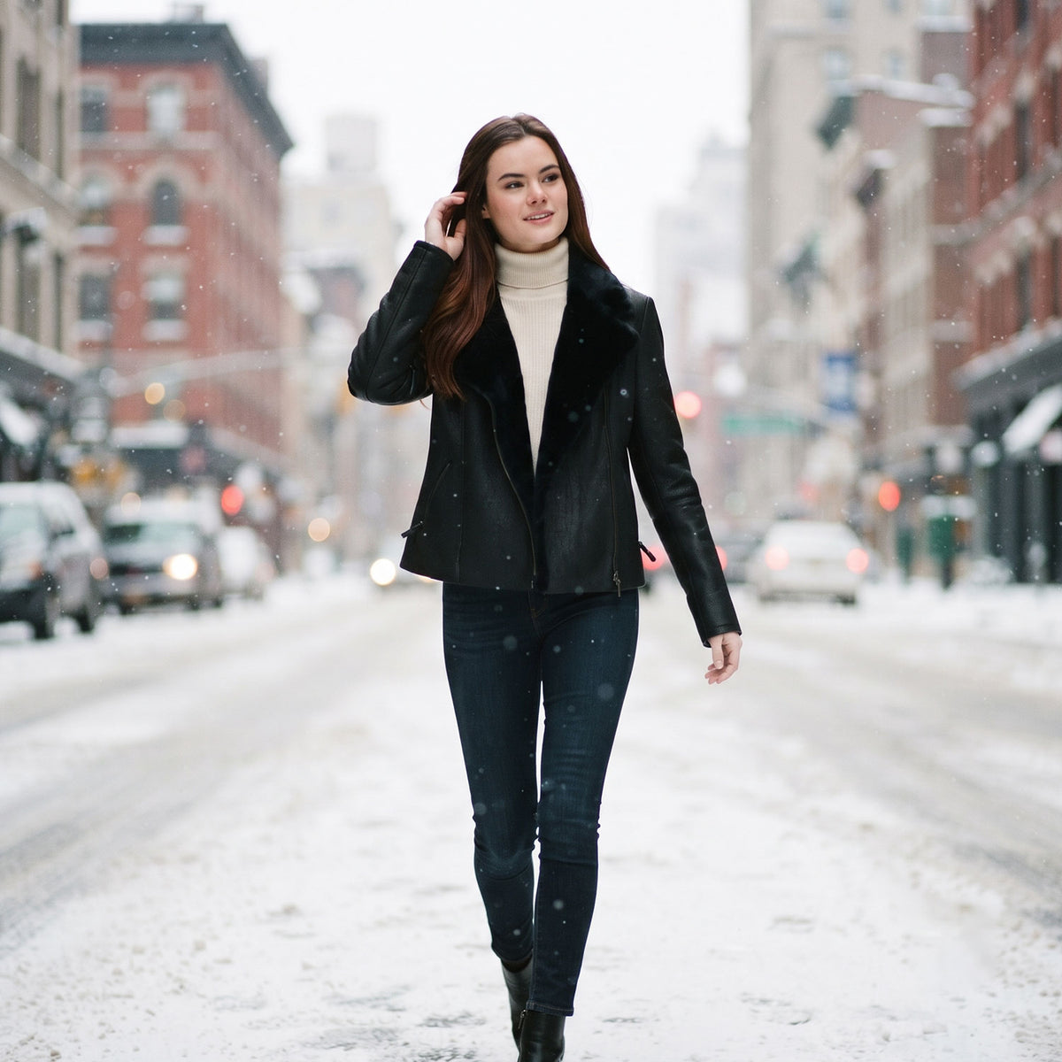 Amaryllis Shearling Jacket-4