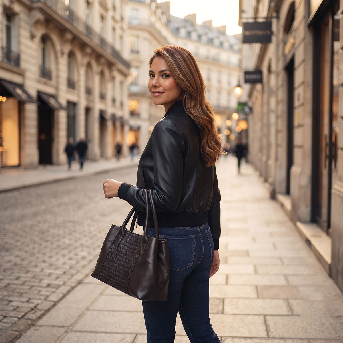 Griffin Handwoven Tote Bag-5
