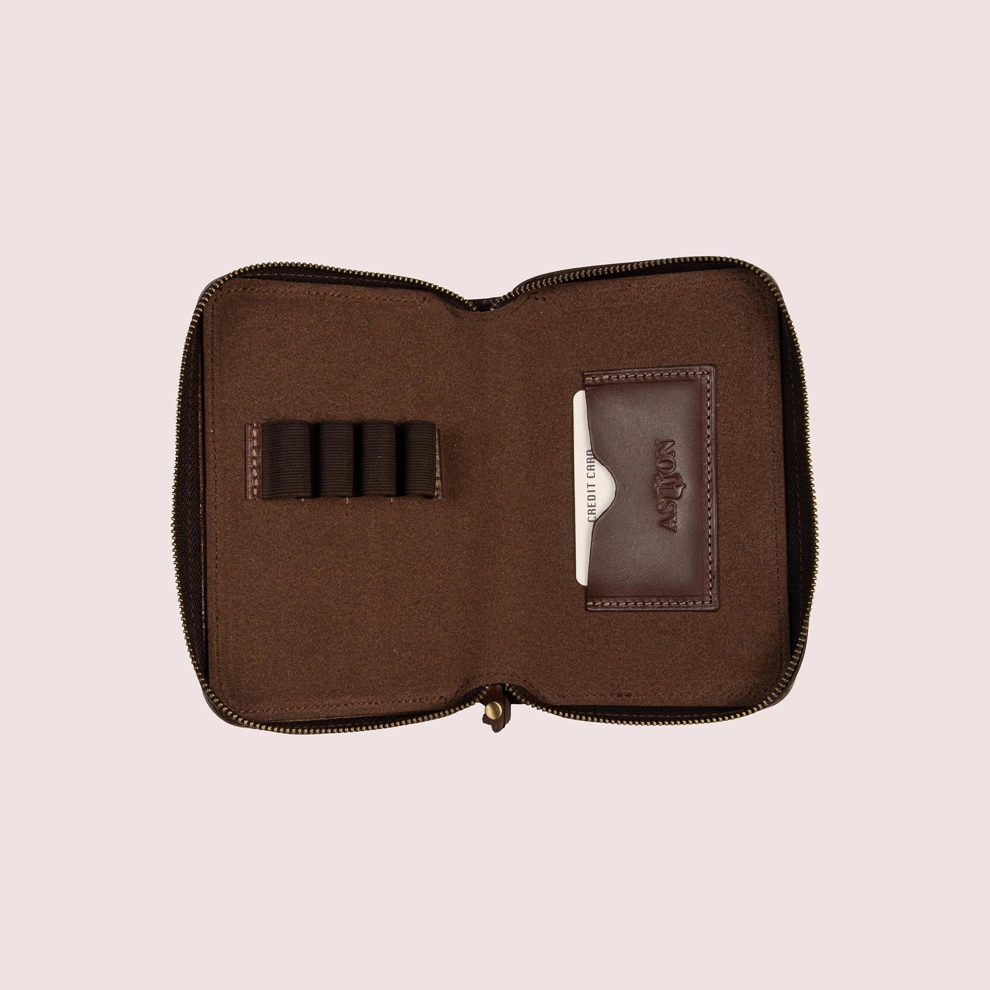 Zippered Pen Case for Four Pens