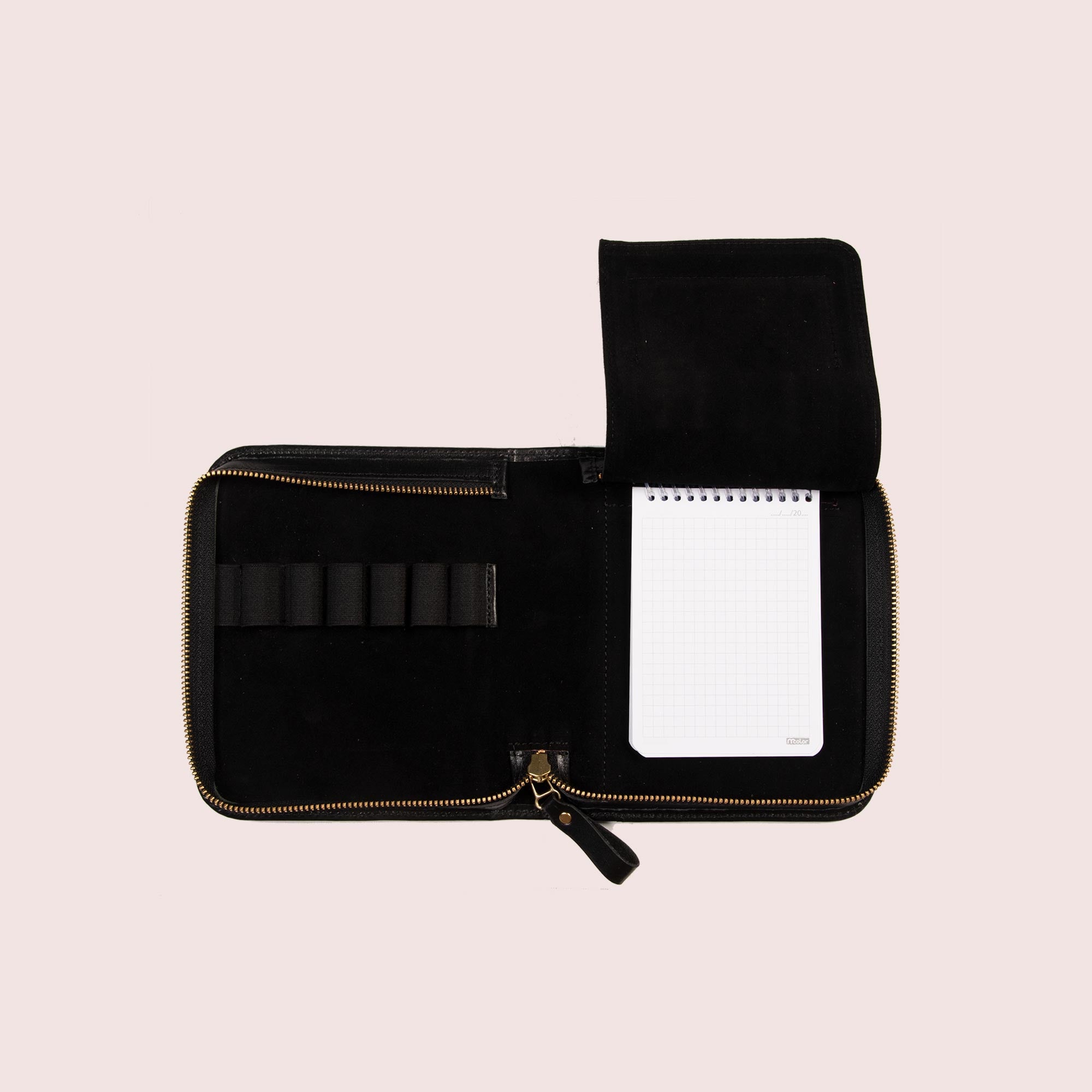 Zippered Pen Case for Six Pens with Note Pad-5