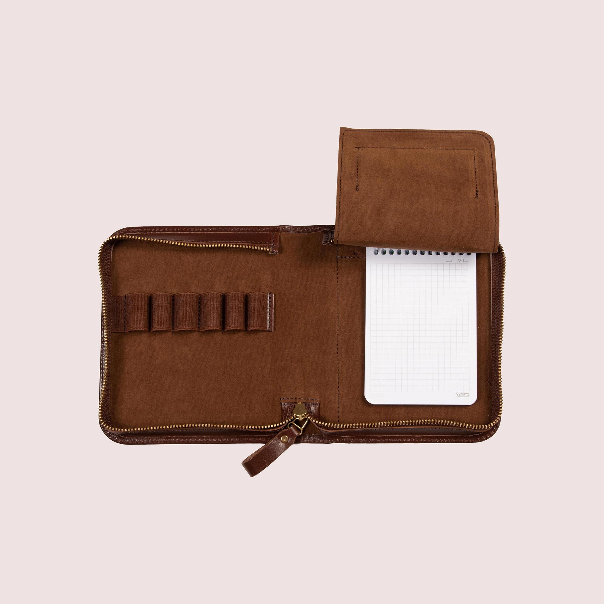 Zippered Pen Case for Six Pens with Note Pad-11