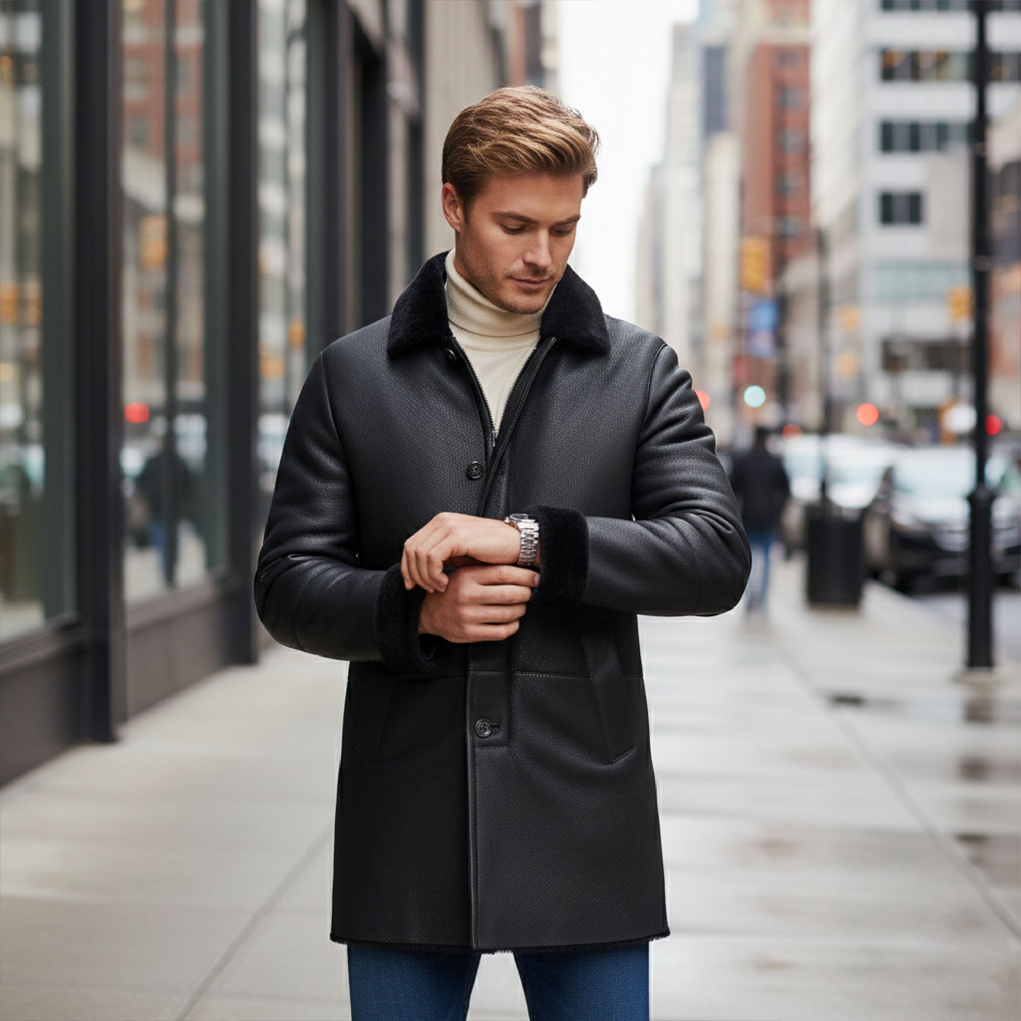 Miles Shearling Coat-5
