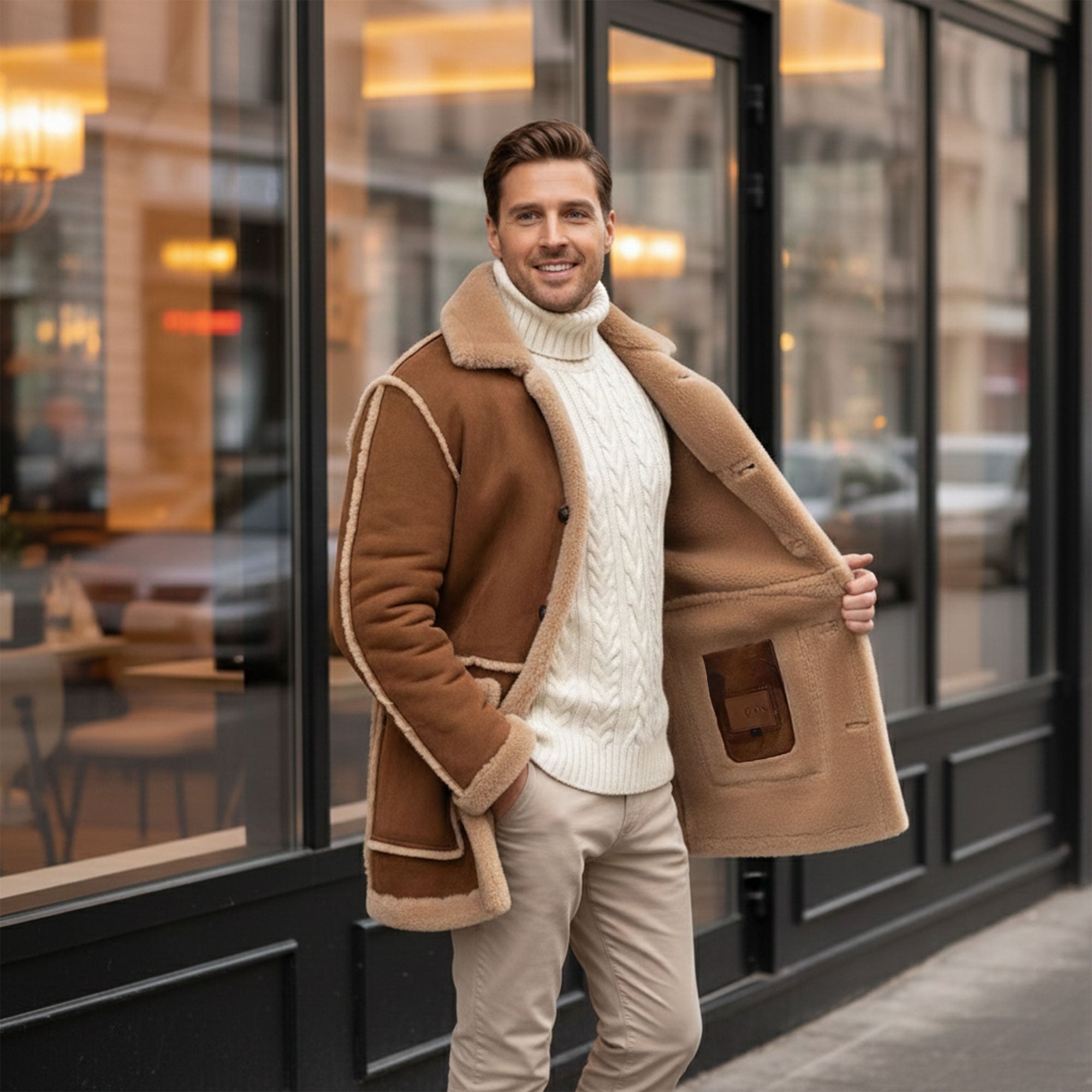 Gregory Shearling Coat-3