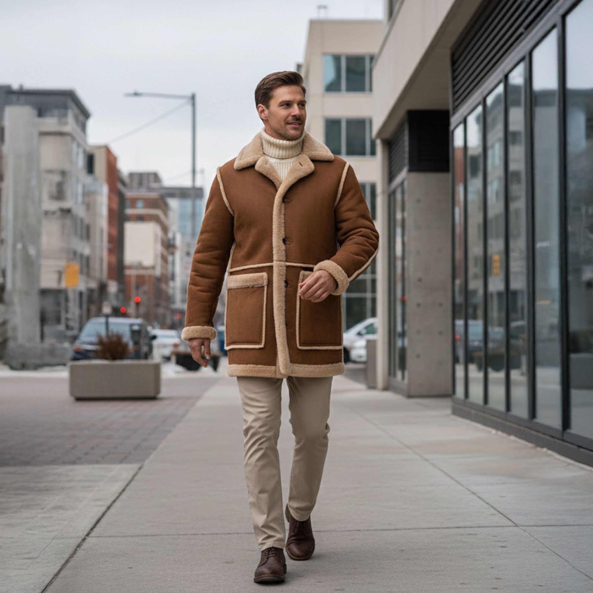 Gregory Shearling Coat-4