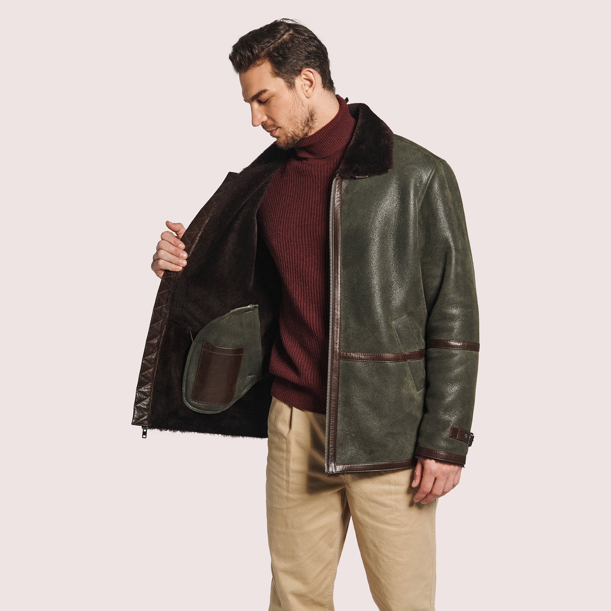 Sierra B-3 Shearling Bomber Jacket