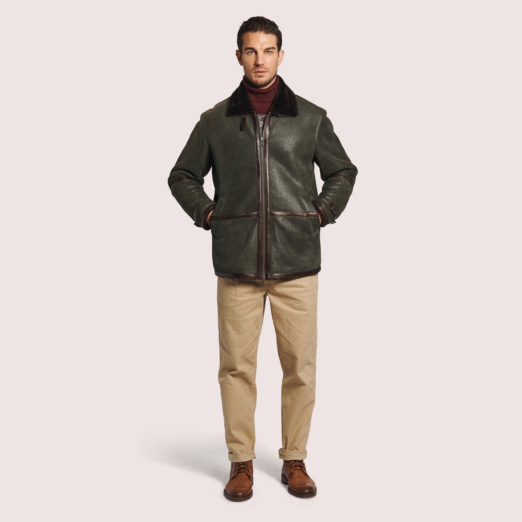 Sierra B-3 Shearling Bomber Jacket