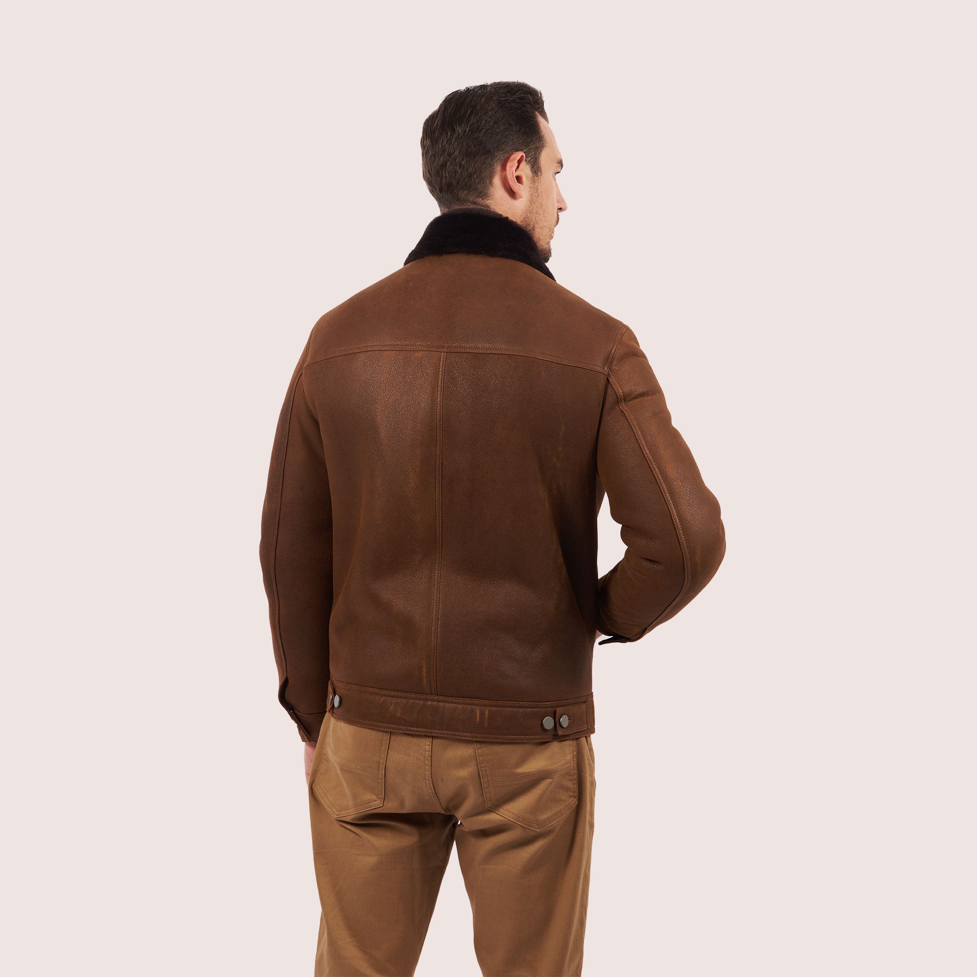 Beaufort trucker shearling jacket