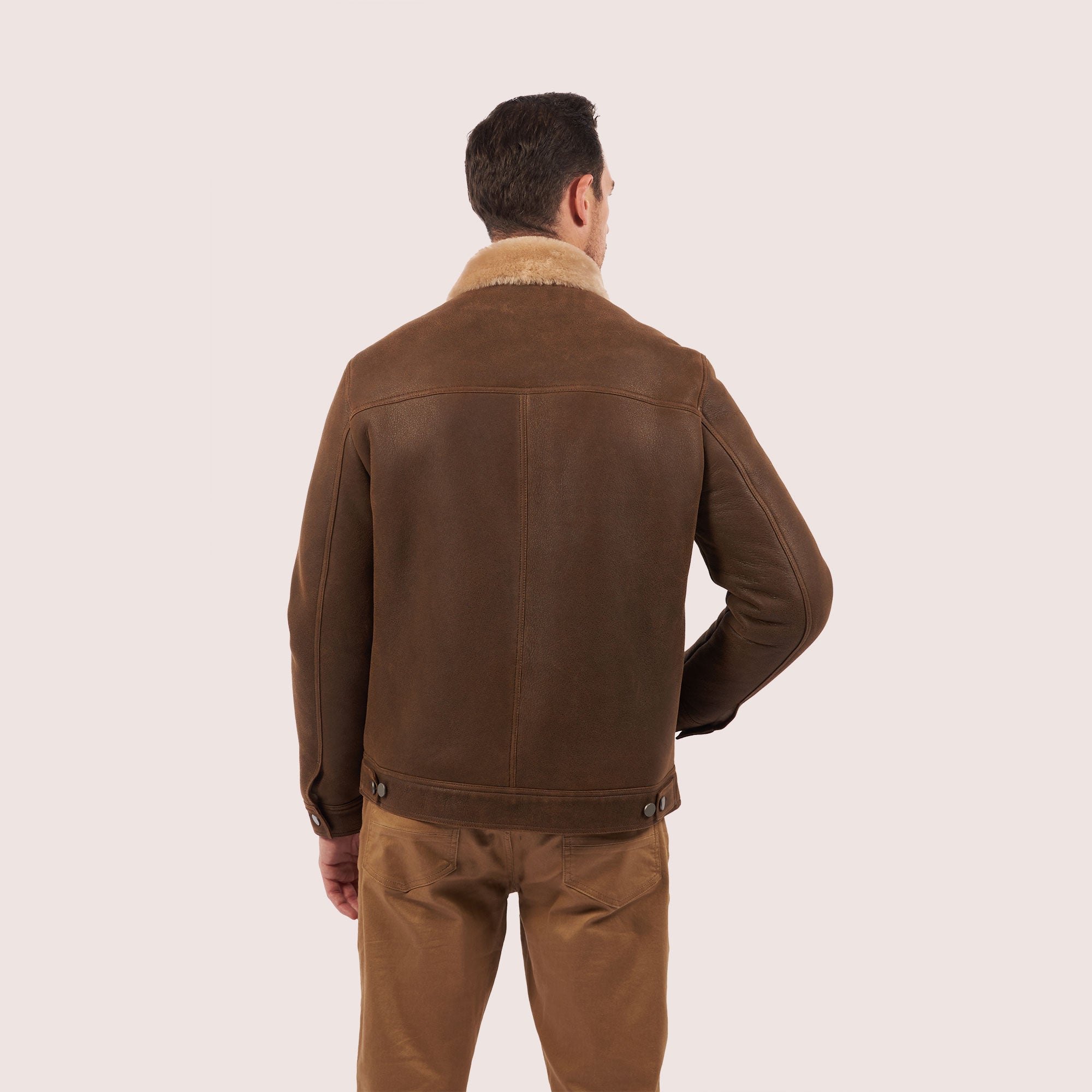 Beaufort trucker shearling jacket