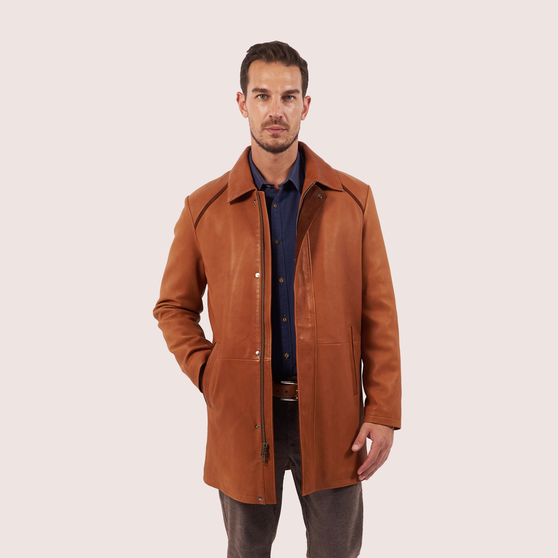Belmont deerskin coat
