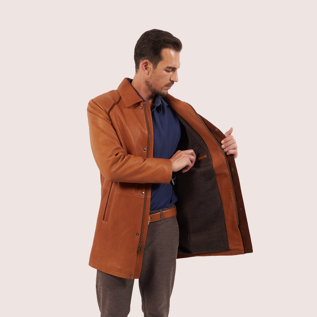 Belmont deerskin coat