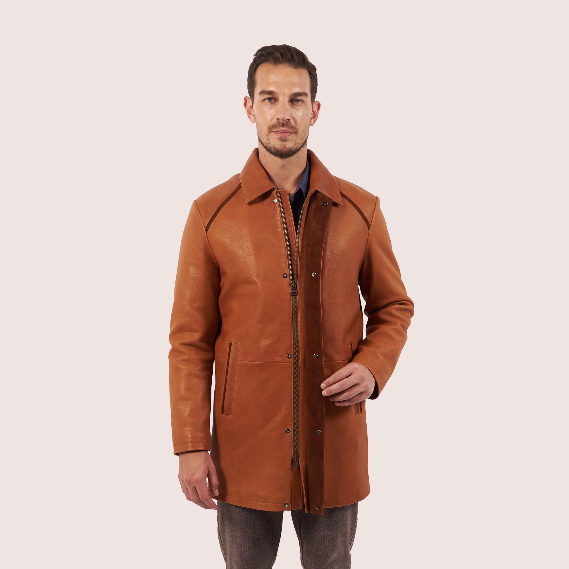 Belmont deerskin coat