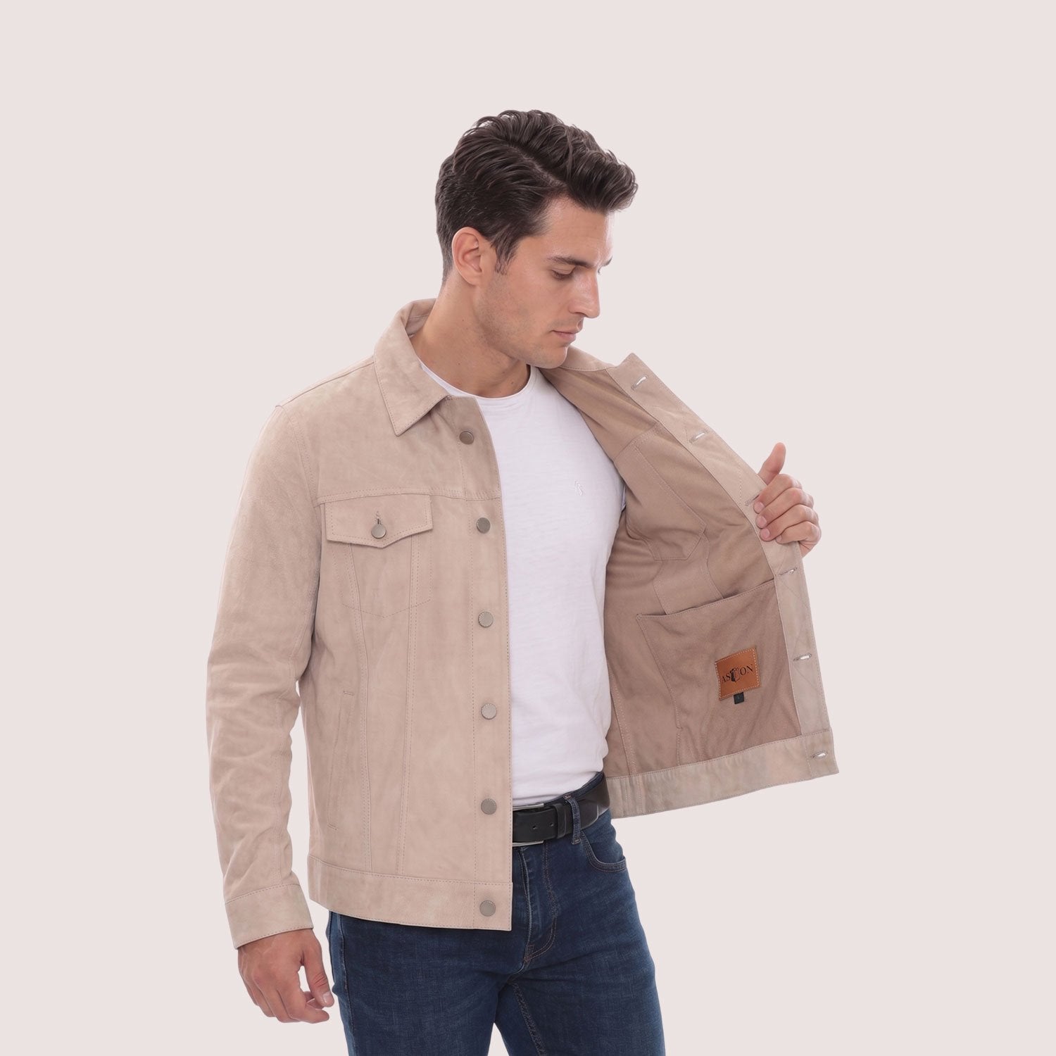 Olympia Goat Suede Jacket-8