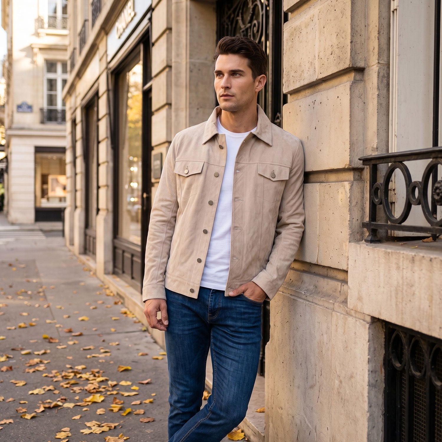 Olympia Goat Suede Jacket-10